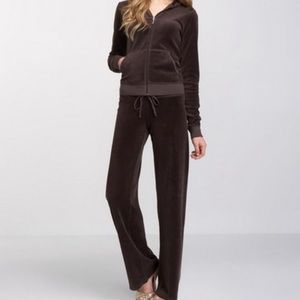 Chocolate Brown Juicy Couture velour Sweatpants